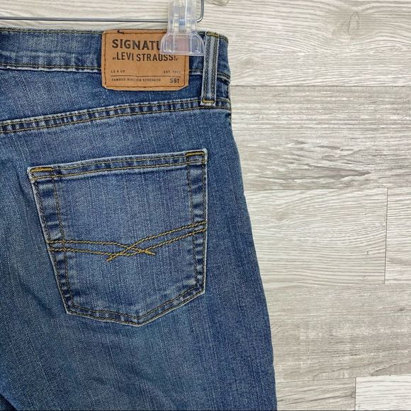 Signature Levi Mens S51 Modern Straight Leg Jeans - Picture 7 of 7